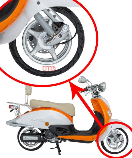 Mondial Znu Lastik Yanağı Beyaz 10 Jant