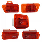 Mondial RS Scooter DÜĞME SETİ (5li) Kırmızı/Şeffaf