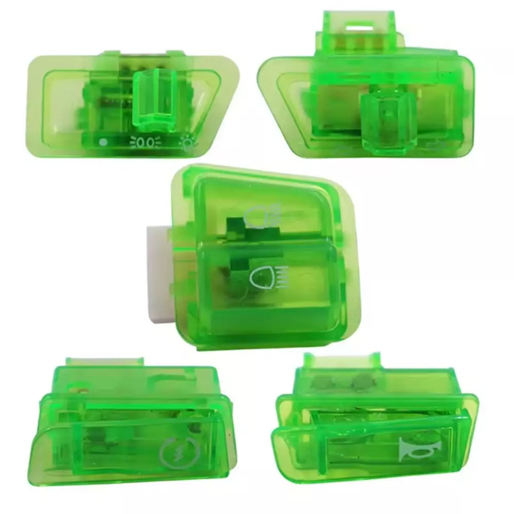 Mondial RS Scooter DÜĞME SETİ (5li) Kırmızı/Şeffaf