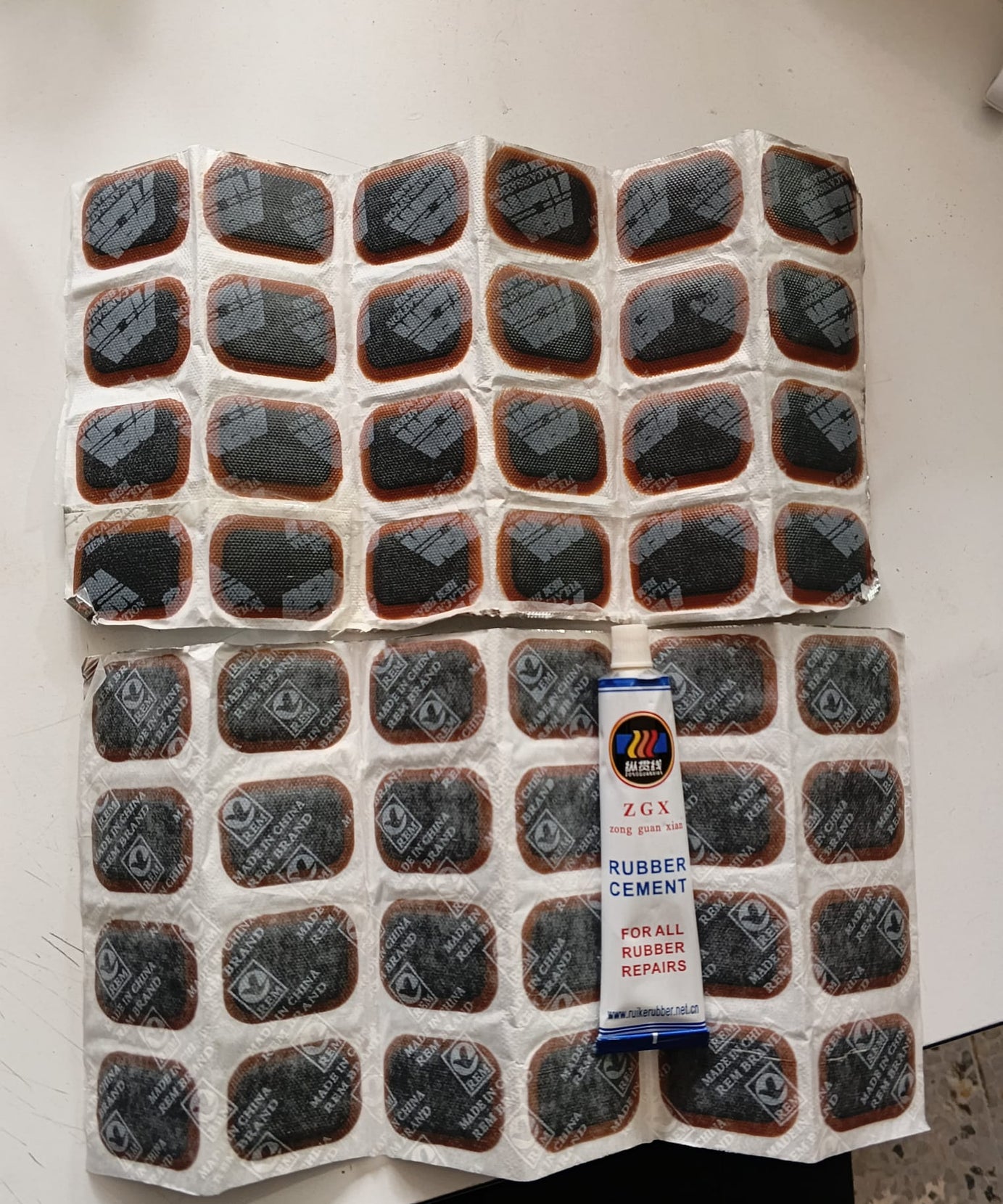 48 Li Bisiklet Lastik Tamir Yama Seti Soğuk Yama