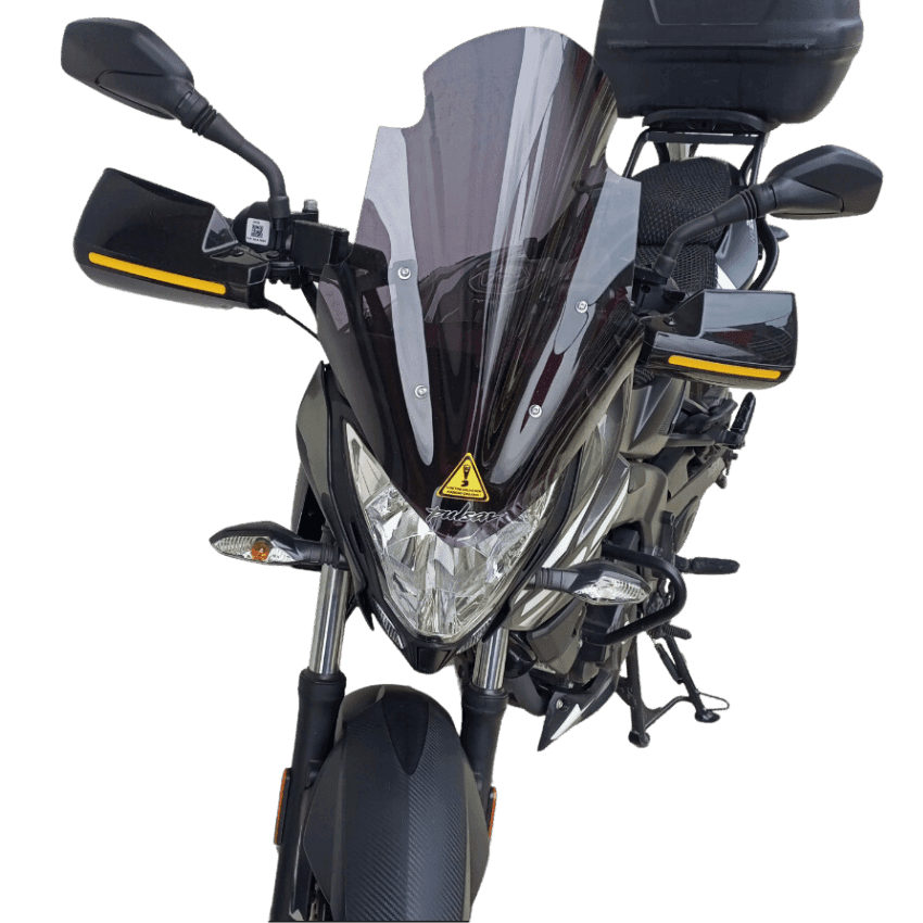 Motorsiklet Elcik El Koruma Rüzgarlığı Siyah Takım