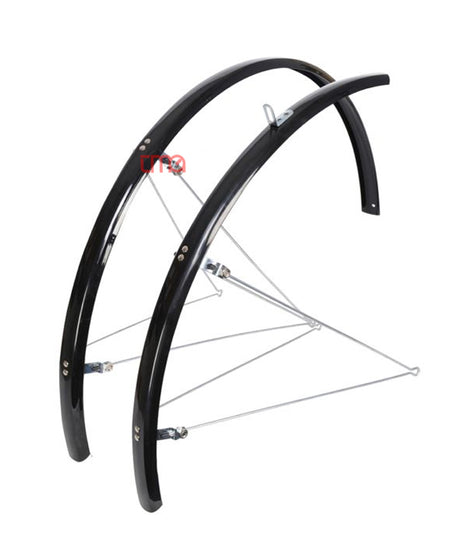 Şehir Bisikleti Uyumlu Çamurluk – 28 Jant, SLIM Tip, İtalyan Tasarım, Siyah