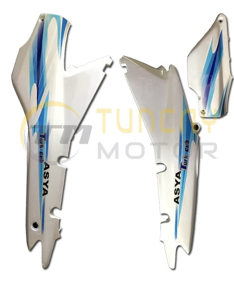 Asya 100 Türkcub Sele Altı Sağ Sol Takım (Beyaz)