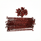 Jant Teli ve Nipeli Kırmızı 172cm-4mm 18 inc Jant Uyumlu Kıvrımlı 36 Adet