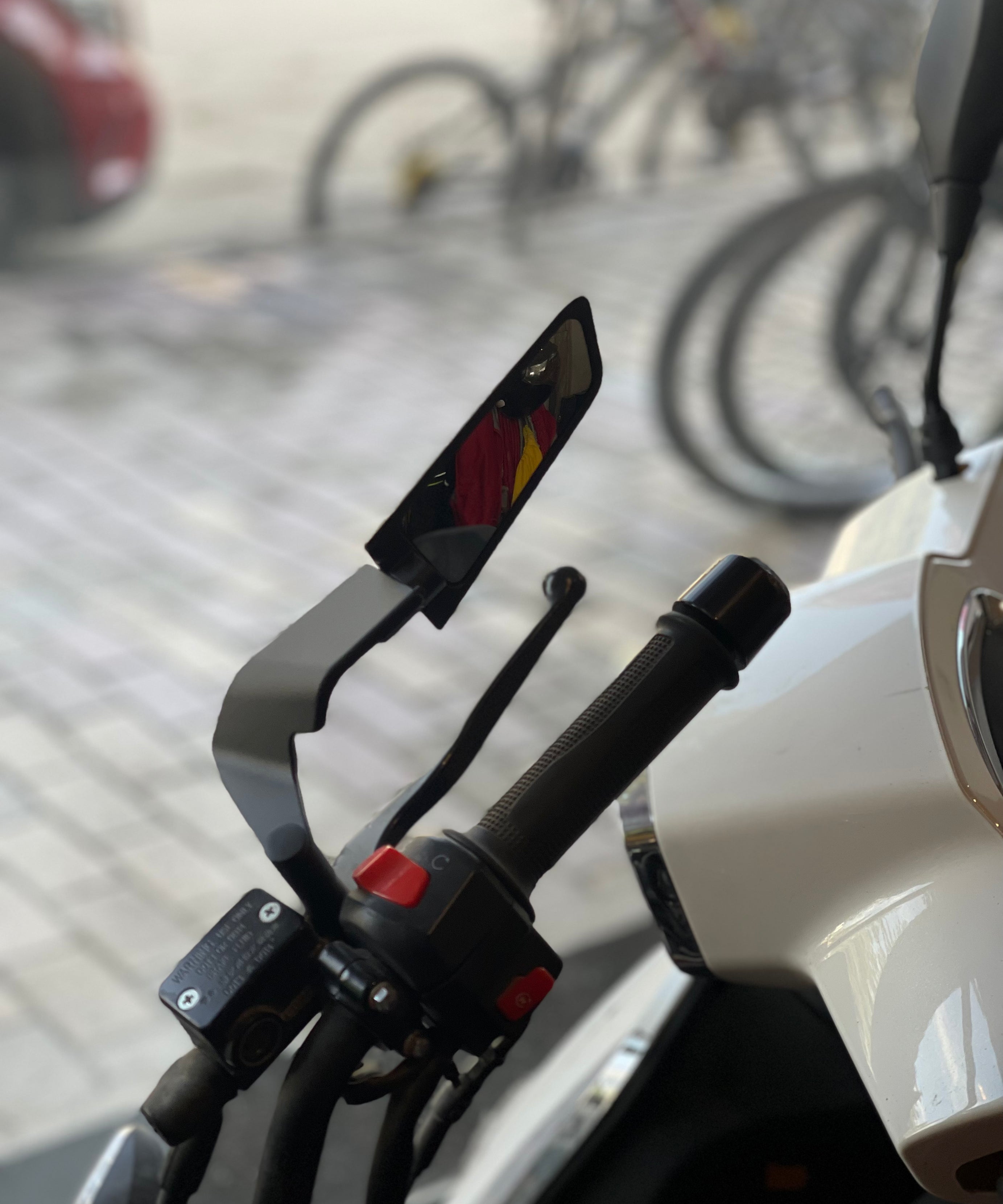 H2 Katlanır Ayna Takımı Gidon Bağlantılı 8/10 mm.