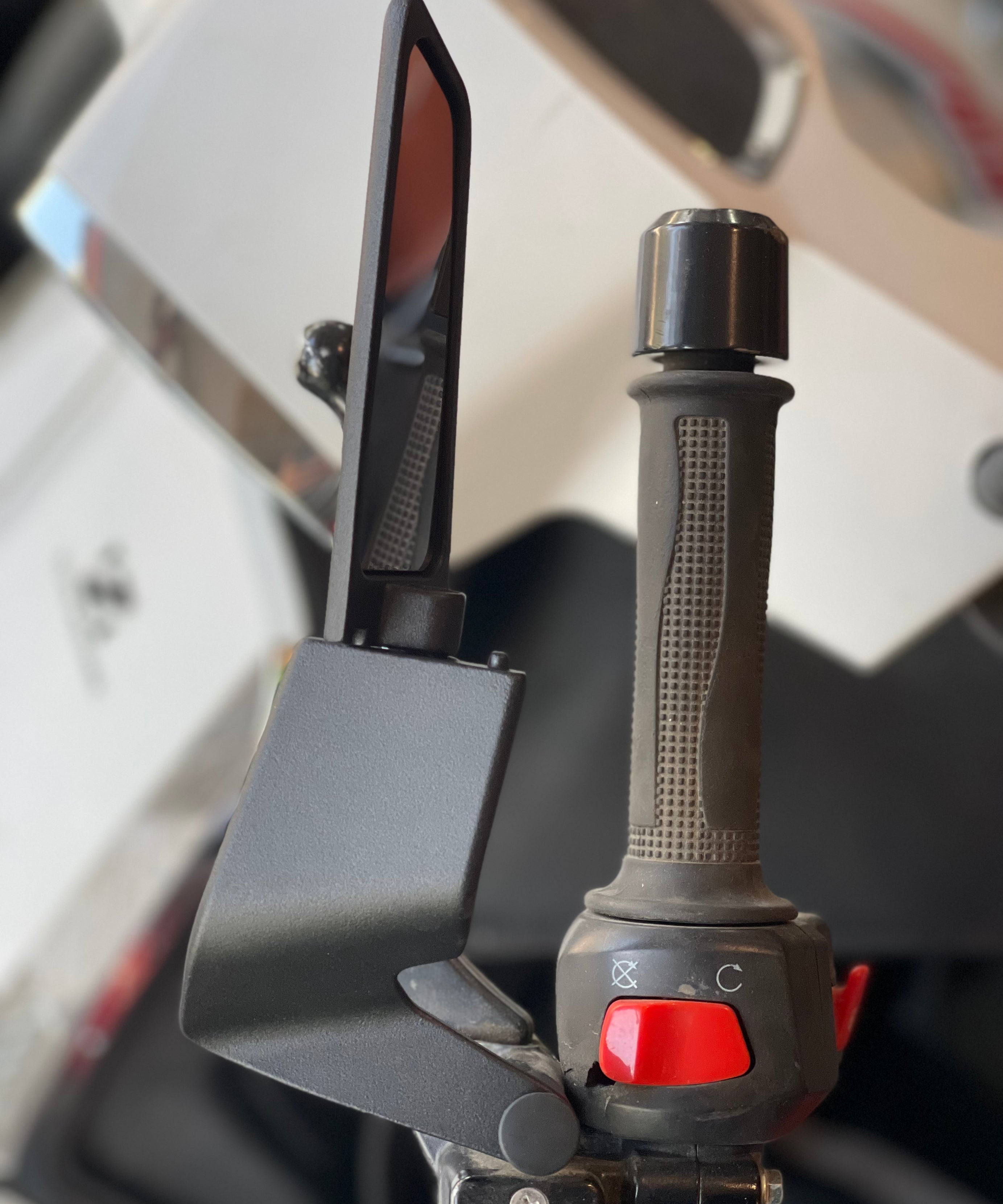 H2 Katlanır Ayna Takımı Gidon Bağlantılı 8/10 mm.