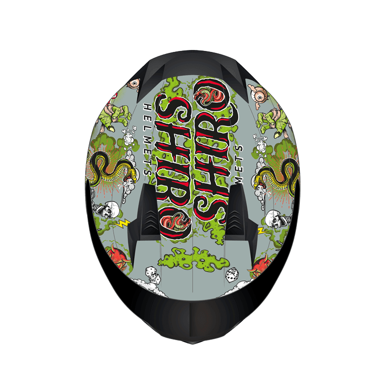 Shiro Full Face Sh-667sv Blaster Old Skull Güneş Gözlüklü Kask