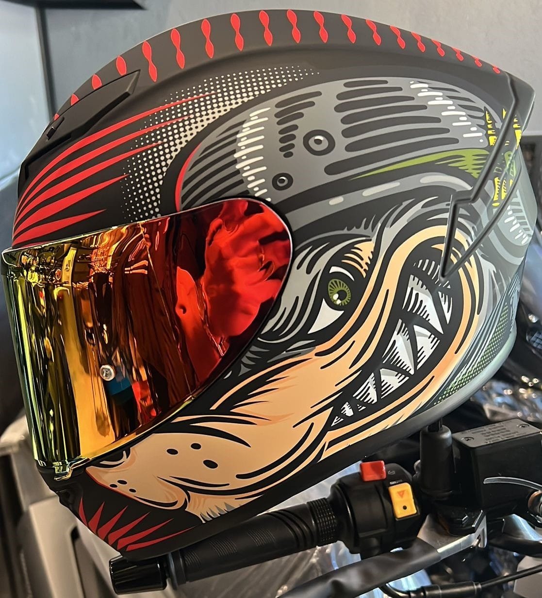 Shiro Fighter Wild Dog Full Face Kask