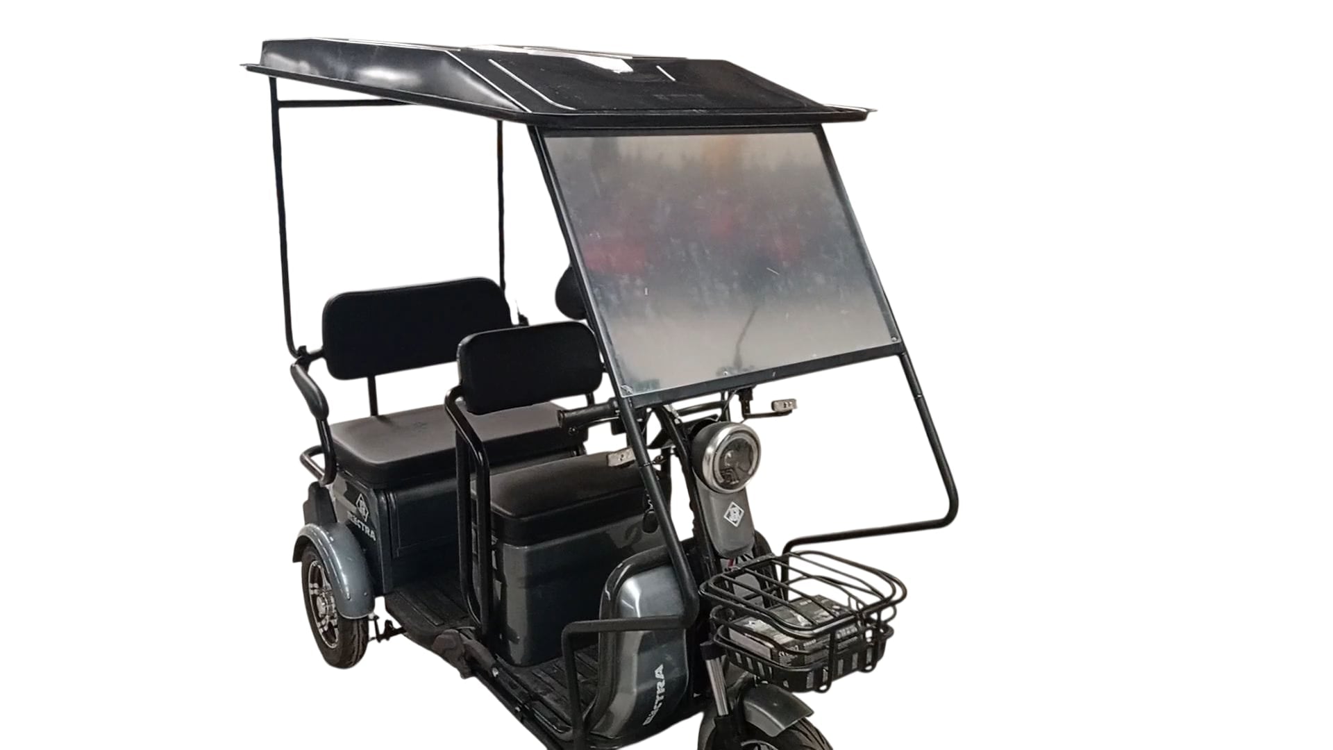 3 Tekerli 2 Koltuklu Elektrikli Motosiklet Kabini