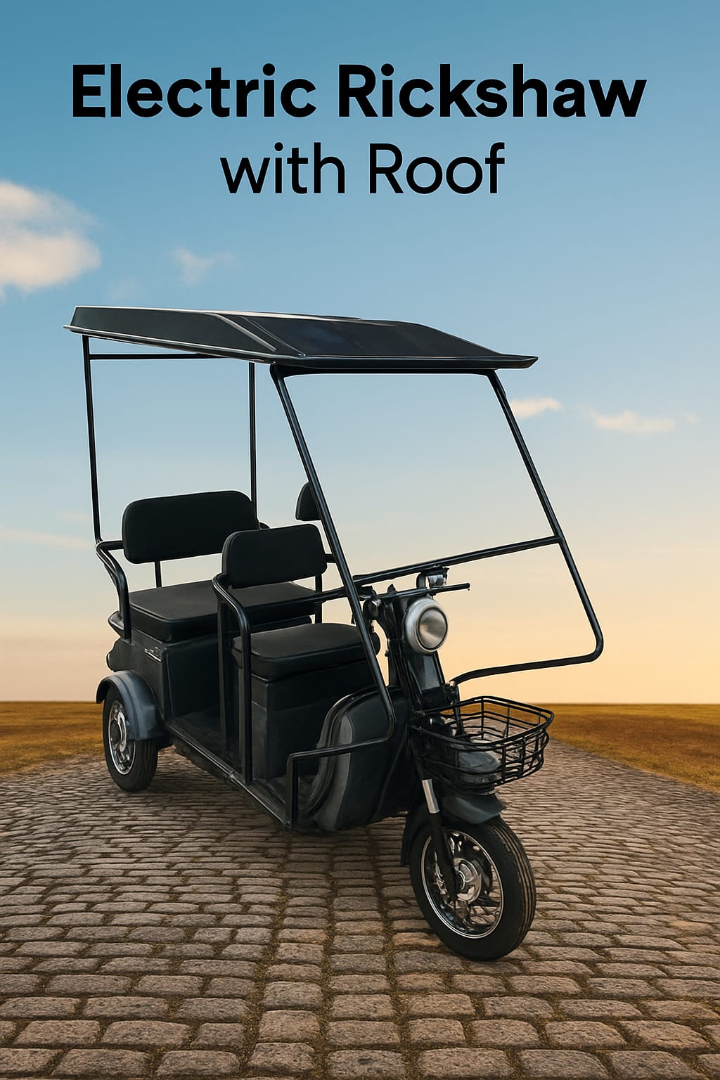 3 Tekerli 2 Koltuklu Elektrikli Motosiklet Kabini