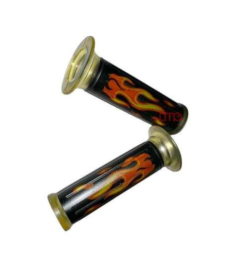 Motosiklet Elcik Takımı Alev Desenli İç Çapı 24mm