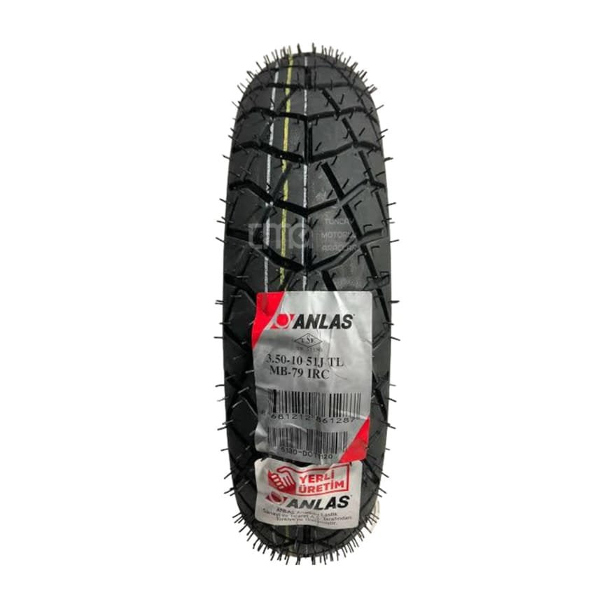 Anlas 3.50-10 MB-79 İRC Tubeless Motosiklet Lastiği 2025 Üretimi