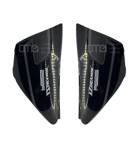 Asya 125 Dinamik Yan Kapak Takım Siyah