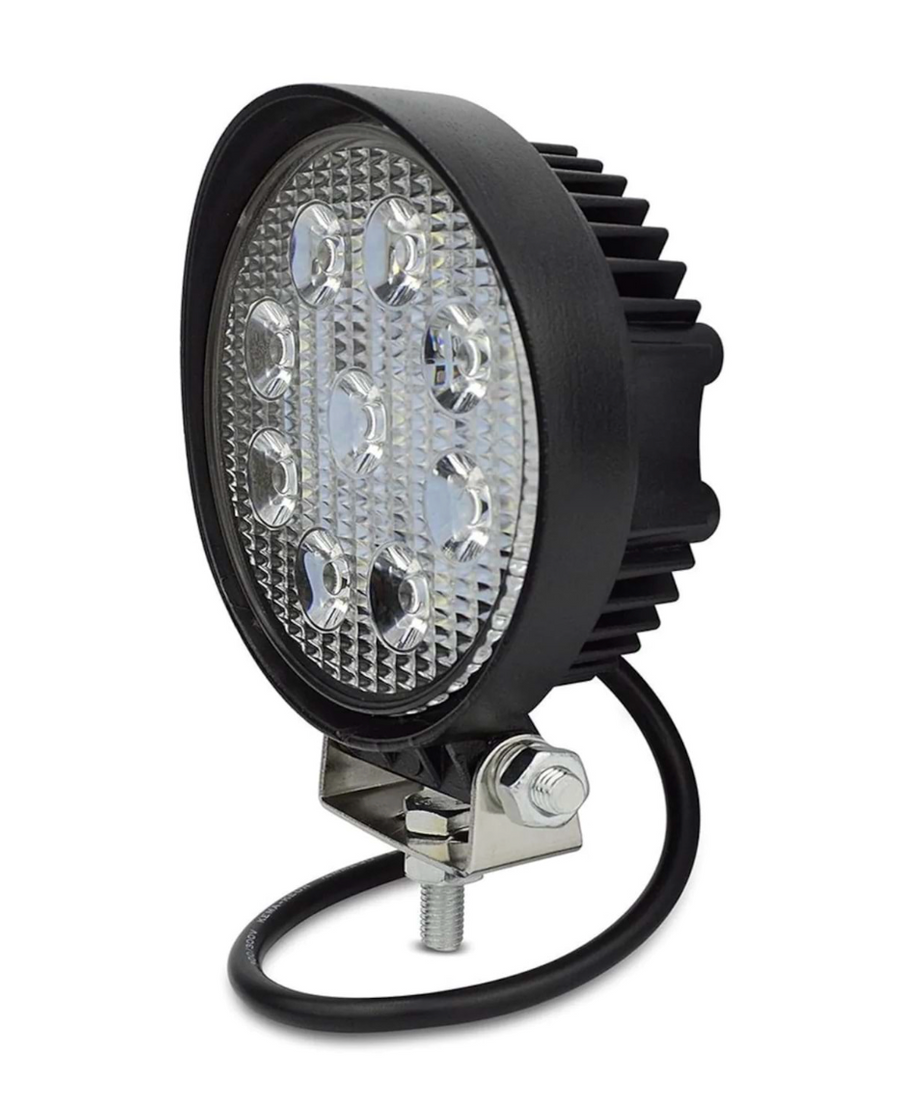 Atv-Utv ve Motosiklet Led Sis Farı Yuvarlak 12V 27W 9 LED 10-30V DC