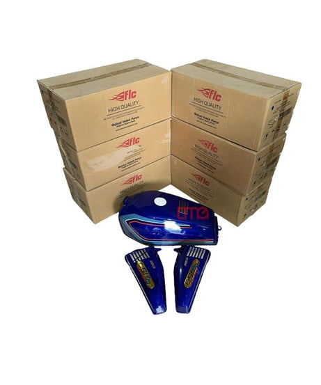 Cg Uag Kuba Falcon Çelik Mondial Mavi Benzin Deposu ve Yan Kapak Set 9 Lt.