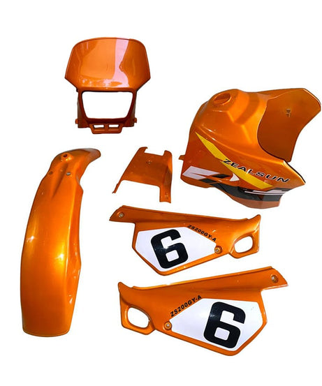 Zealsun 200 GY-A Cross Kaporta Seti Turuncu 6 Parça