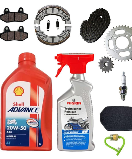 Cup Motosiklet Yağ Bakım Seti 13 Parça