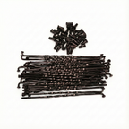 Cg Çita Uag Jant Teli ve Nipeli Siyah 172cm-4mm 18 inc Jant Uyumlu Kıvrımlı 36 Adet