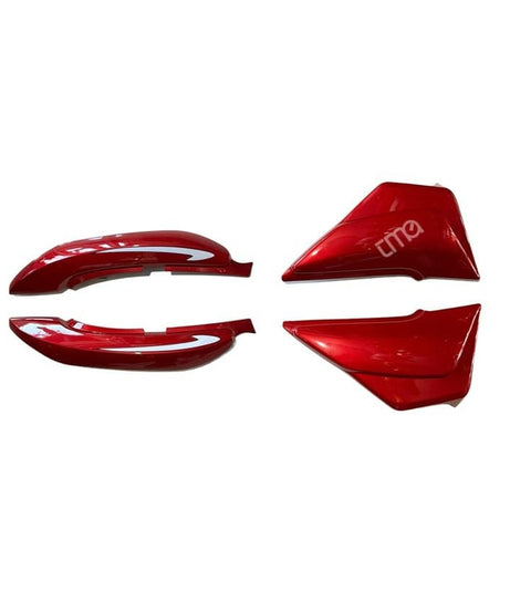 Mondial MG Süperboy Kaporta Seti Sağ Sol Yan Kapak Ve Sele Altı Set Kırmızı 4 Parça