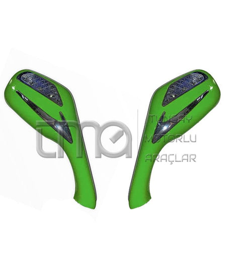 Mondial 151 RS Ayna Takımı Sinyalli (Yeşil)