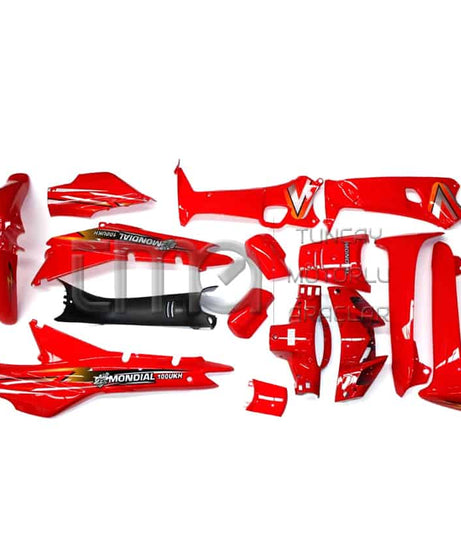 Mondial 100 KH Kırmızı Kaporta Seti 15 Parça