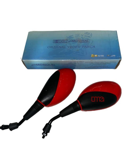 Mondial 150 RF / Ramzey B08 Ayna 8mm Kırmızı Siyah e4