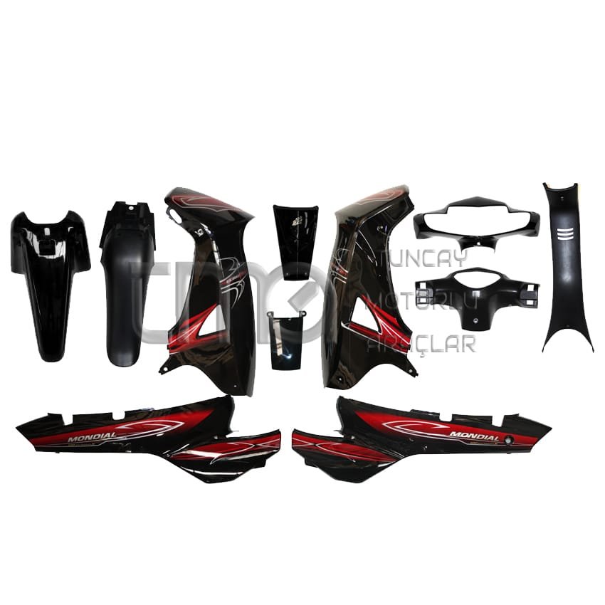 Mondial SFC Snappy-X Kaporta Seti Siyah (11 Parça)