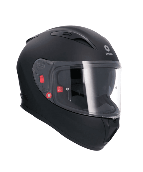 Shiro Fighter Full Face Kask Mat Siyah