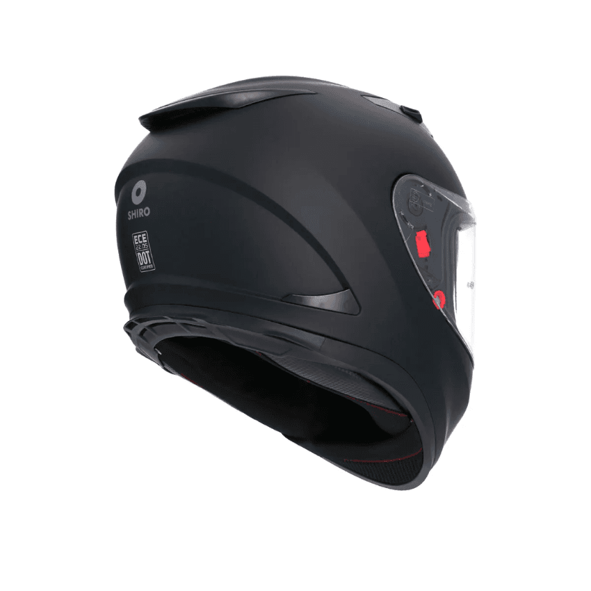 Shiro Fighter Full Face Kask Mat Siyah