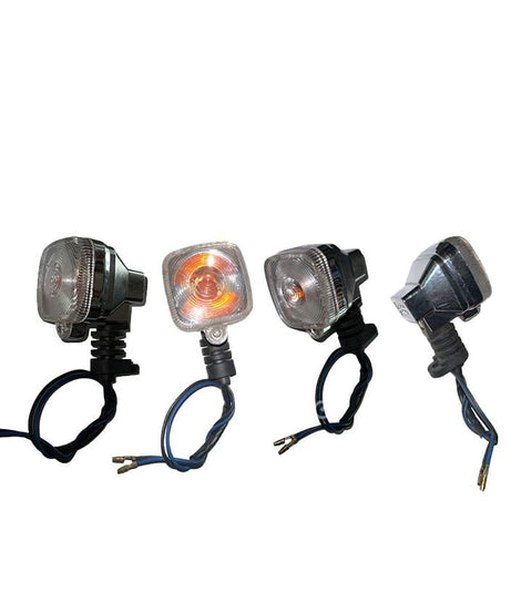 Motosiklet Sinyal Küçük Nikel Kare Model 4'lü Set