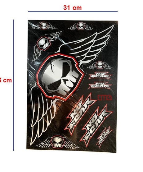 Kurukafa Yapıştırma Sticker Büyük Boy 31X46 cm