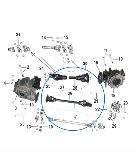 Keeway Atv 300 Gtx Ön Şaft Tahrik Mili
