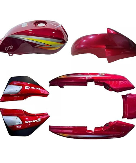 Kanuni Windy S Kaporta Seti 7 Parça Kırmızı