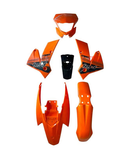 Yuki YK250 GY-7 İzci Cross Kaporta Seti Turuncu - Kırmızı - Beyaz - Siyah 6 Parça Orijinal