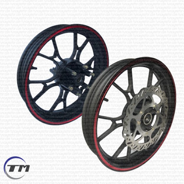 Asya 250 Major X6 Çelik Jant Ön Arka 17 Takım