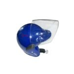 Çocuklar İçin Motosiklet Camlı Kask Jokey Tipi Küçük Beden Mavi Renk - Görsel 2