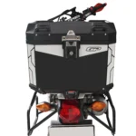 Universal 37 lt Alüminyum Motosiklet Çantası Siyah - Görsel 2