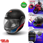 Wogen Full Face Karbon Kask Siyah