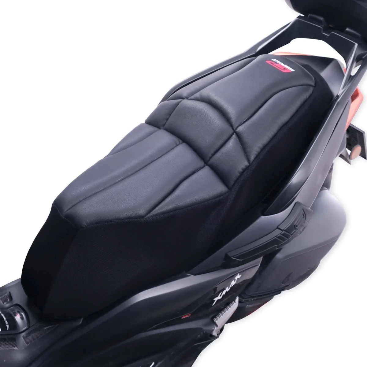 Yamaha XMAX 250-400 2018-2024 Uyumlu Fileli Motosiklet Konfor Sele Kılıfı Siyah - Görsel 1