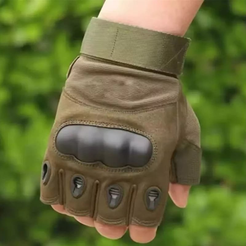 eldiven-parmasiz-korumali Korumalı Eldiven Parmaksız Model