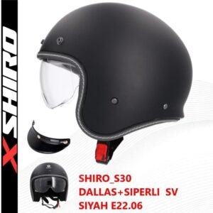 Shiro Retro Yarım Dallas Siyah