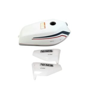 CG Uag Kuba Falcon Çelik Mondial Beyaz Benzin Deposu ve Yan Kapak Seti