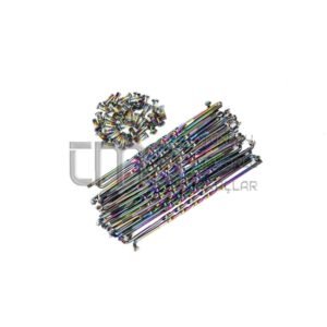 Jant Teli ve Nipeli Gökkuşağı Kıvrımlı 4mm X 180mm