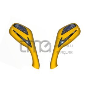 Mondial 151 RS Scooter Sinyalli Ayna Takımı Sarı