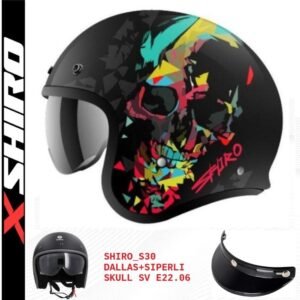 Shiro Retro Yarım Dallas Skull