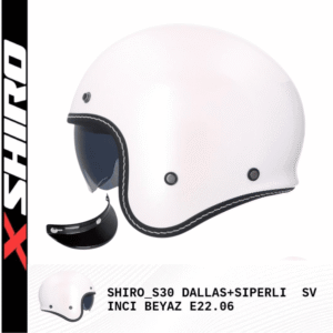 Shiro Retro Yarım Dallas Beyaz