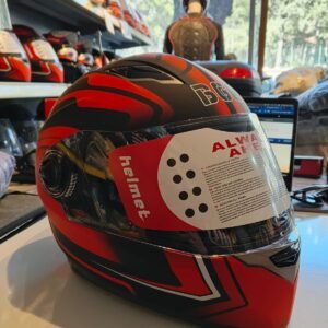 Fullface Kırmızı-Siyah BGC Kask