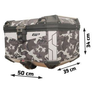 GP Kompozit DSN01 Universal 45 lt Desenli Alüminyum Motosiklet Çantası