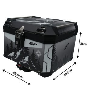 GP Kompozit DSN05 Universal 57 lt Desenli Alüminyum Motosiklet Çantası