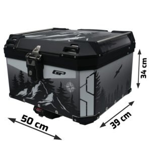 GP Kompozit DSN05 Universal 45 lt Desenli Alüminyum Motosiklet Çantası